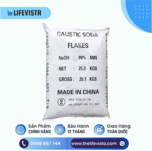 Xút Vảy Natri Hydroxit 99% (Trung Quốc)