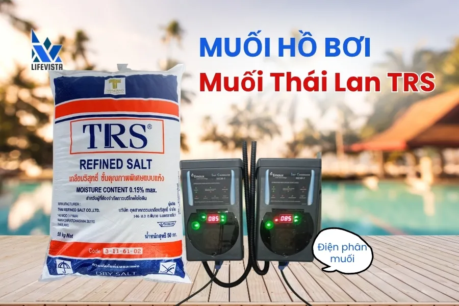 muối tinh khiết Thái Lan khử trùng hồ bơi