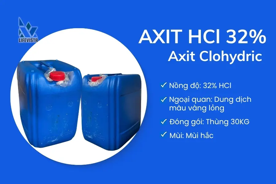 sản phẩm axit hcl 32%