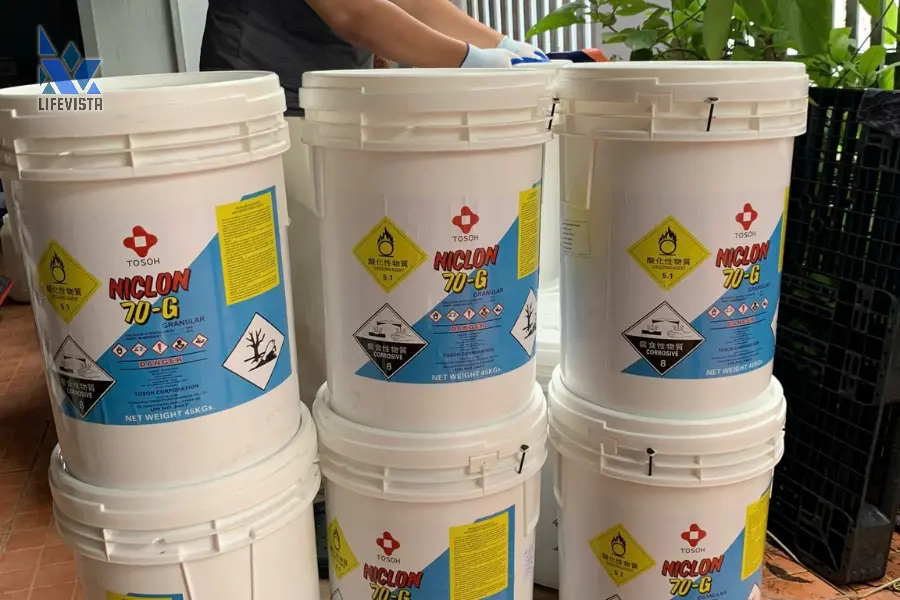 thùng clo 70g chắc chắn