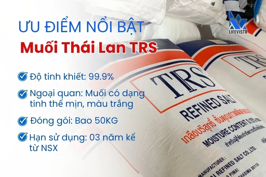 ưu điểm của muối tinh khiết Thái Lan