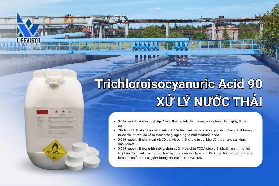 Trichloroisocyanuric Acid 90 xử lý nước thải