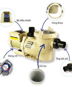 Các bộ phận của máy bơm đa tốc Emaux EPV