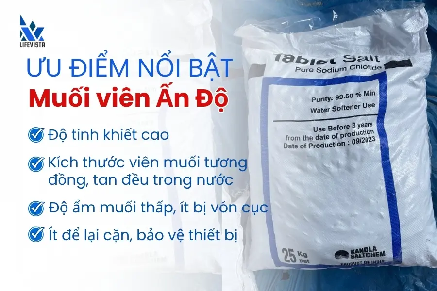 ưu điểm muối hoàn nguyên dạng viên ấn độ