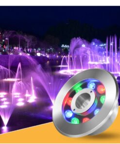Đèn âm nước đổi màu trang trí đài phun nước