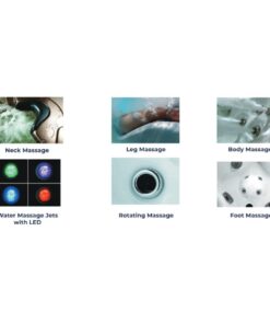 Bồn Jacuzzi cho 3 người có ghế nằm cho 2 người chất lượng