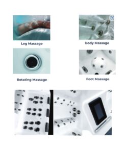 Bồn Jacuzzi Mojo 200 spa cho 4 người ghế nằm cho 2 người