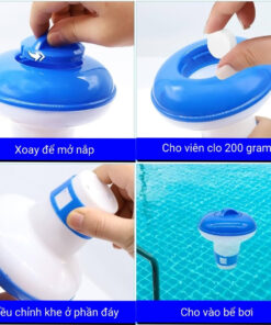 Cách sử dụng hộp đựng clo tự nổi