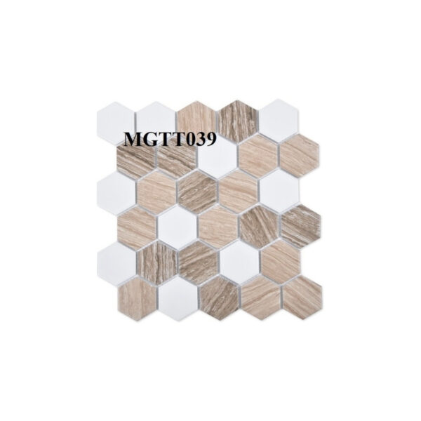 Gạch Mosaic gốm sứ lục giác họa tiết