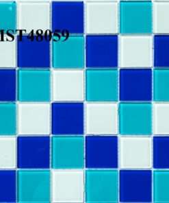 Gạch Mosaic thủy tinh ốp lát bể bơi
