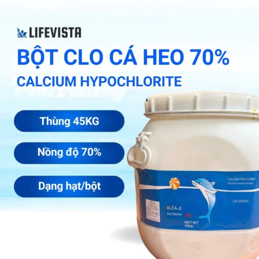 bột clo cá heo 70%