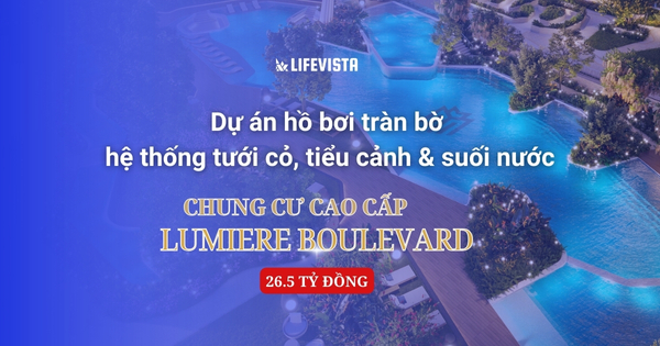 Dự án bể bơi tràn bờ của Lumiere vớii vốn đầu tư 26,5 tỷ đồng