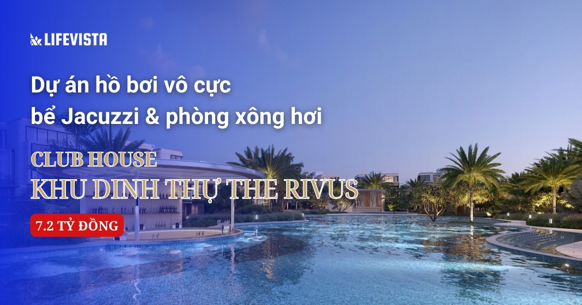 Hồ bơi vô cực club house The Rivus