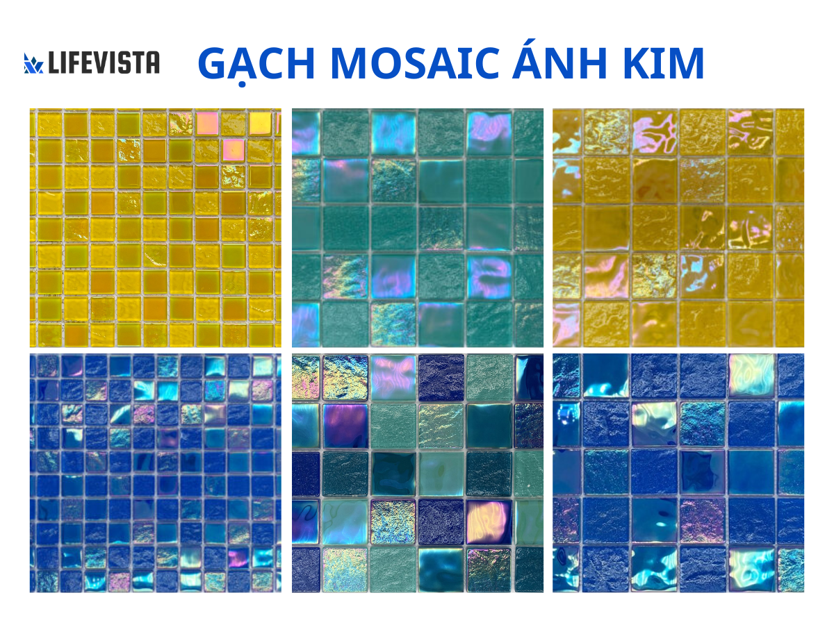 Gạch mosaic ánh kim