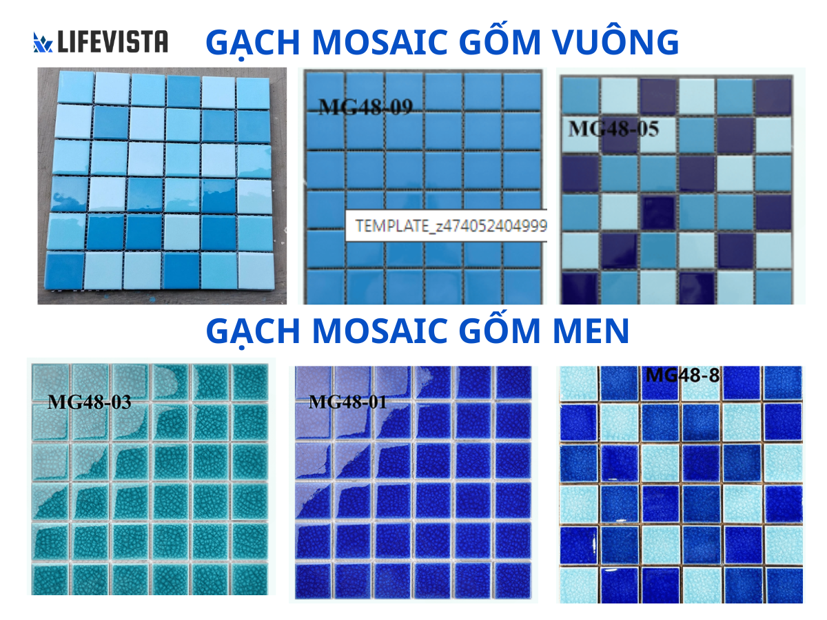 Gạch mosaic gốm