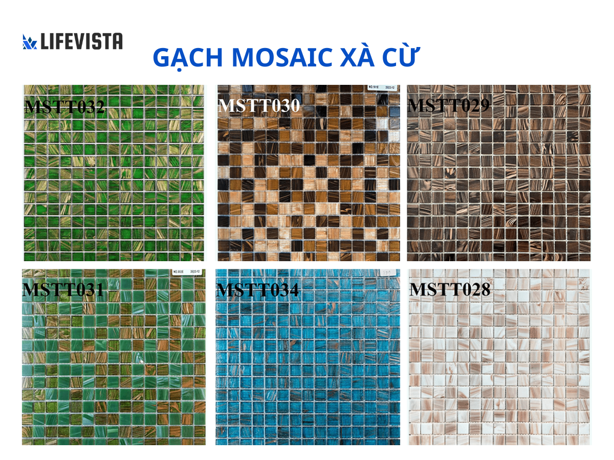 Gạch mosaic xà cừ 