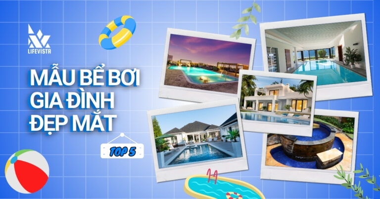 Mẫu bể bơi gia đình đẹp mắt