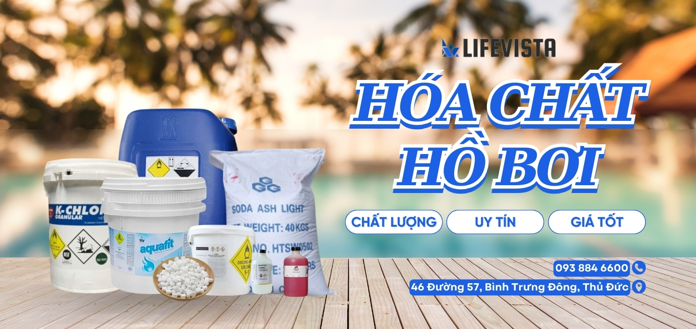 banner hóa chất hồ bơi