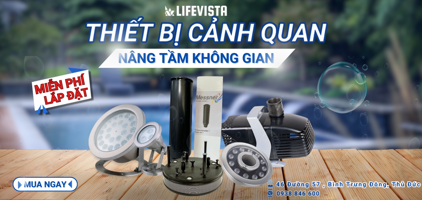 banner thiết bị cảnh quan và tiểu cảnh