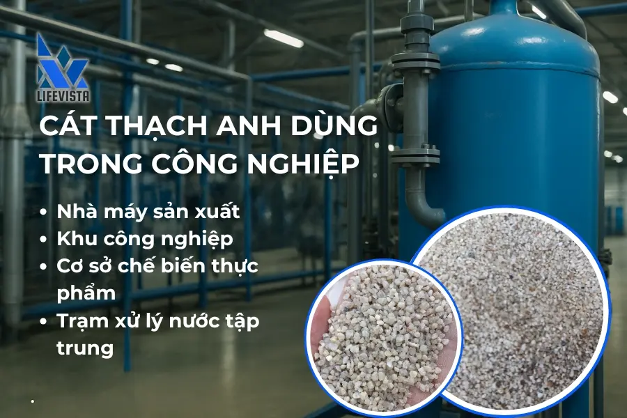 cát thạch anh dùng trong công nghiệp