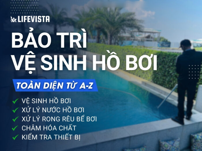 vệ sinh hồ bơi