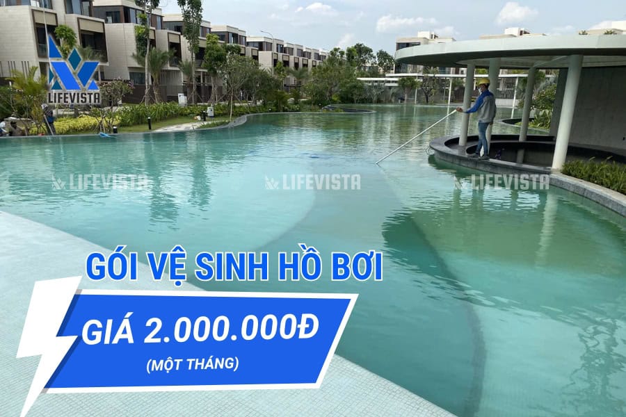 giá vệ sinh hồ bơi