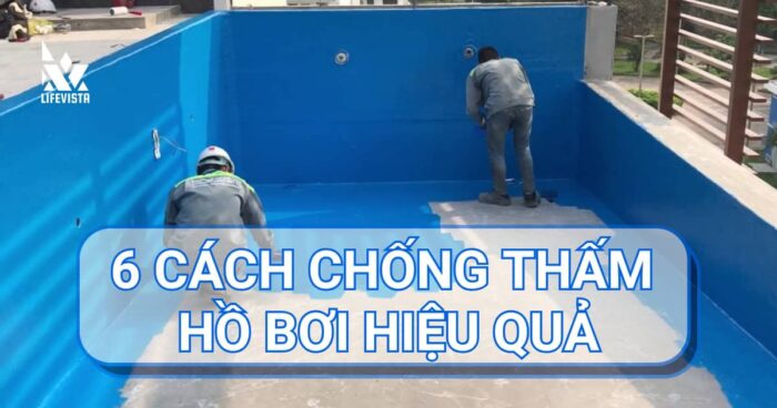 Cách chống thấm hồ bơi hiệu quả