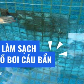 5 bước làm sạch gạch hồ bơi cáu bẩn
