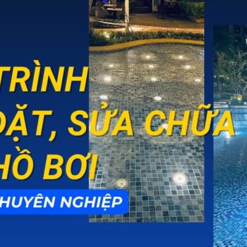 lắp đặt đèn bể bơi