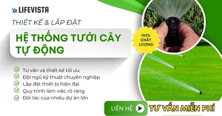 Đơn vị thiết kế hệ thống tưới cây tự động