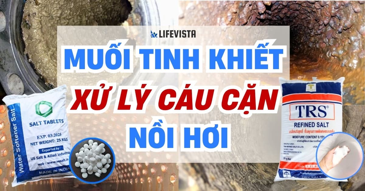 muối tinh khiết xử lý nước nồi hơi