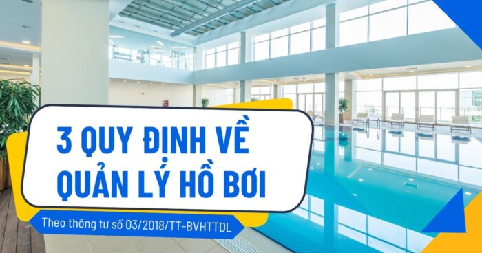 Quy định về quản lý hồ bơi