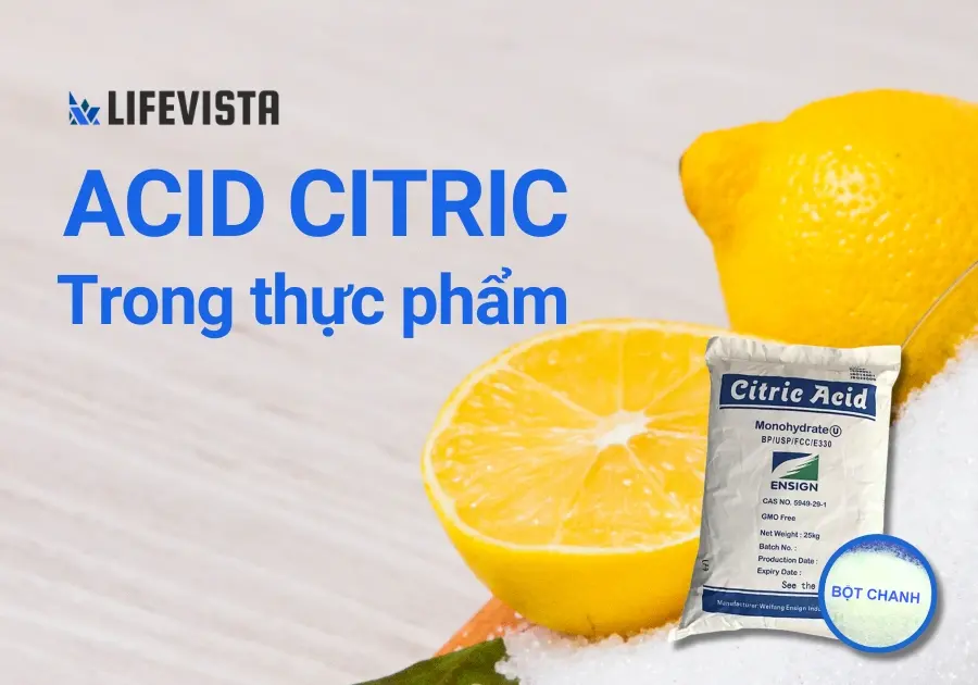 acid citric trong thực phẩm