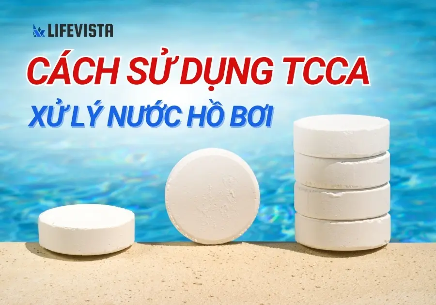 Cách sử dụng TCCA xử lý nước hồ bơi