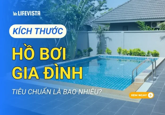 kích thước hồ bơi gia đình