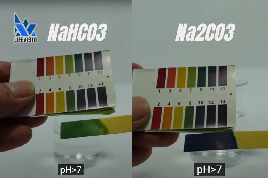 so sánh độ pH của Na2CO3 và NaHCO3