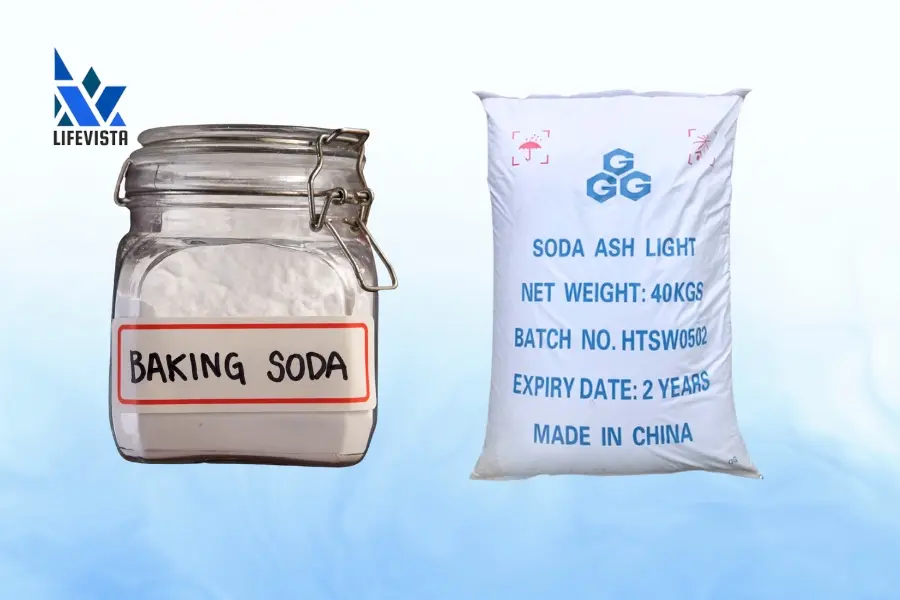 baking soda và soda ash light