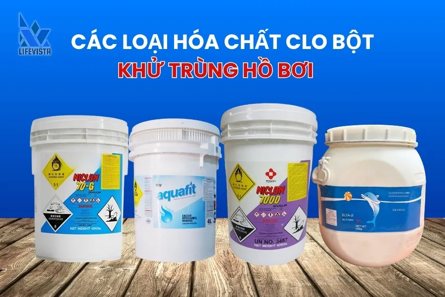 các loại hóa chất khử trùng nước hồ bơi