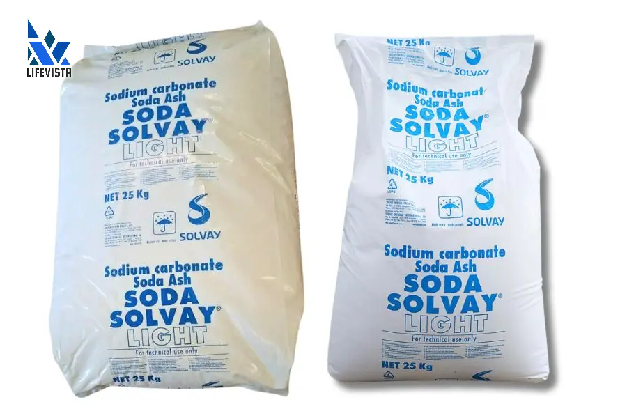 đóng gói bao soda solvay 25kg